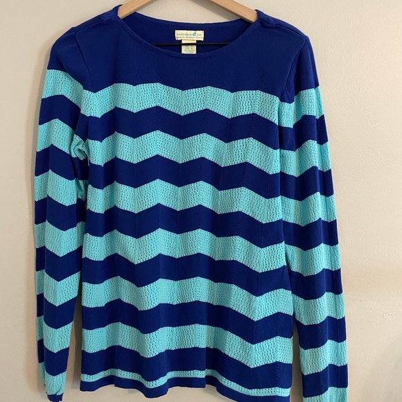 Caribbean Joe Chevron Sweater. - Picture 1 of 5